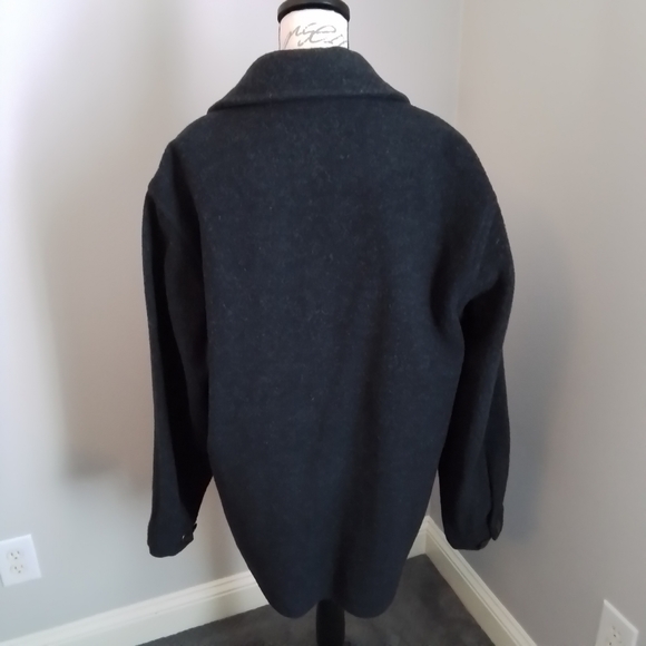 Vintage Woolrich Navy Heather 4-button Coat - M - Picture 3 of 9